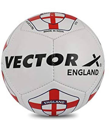 Vector X England MS Stitch White Football Size- 5