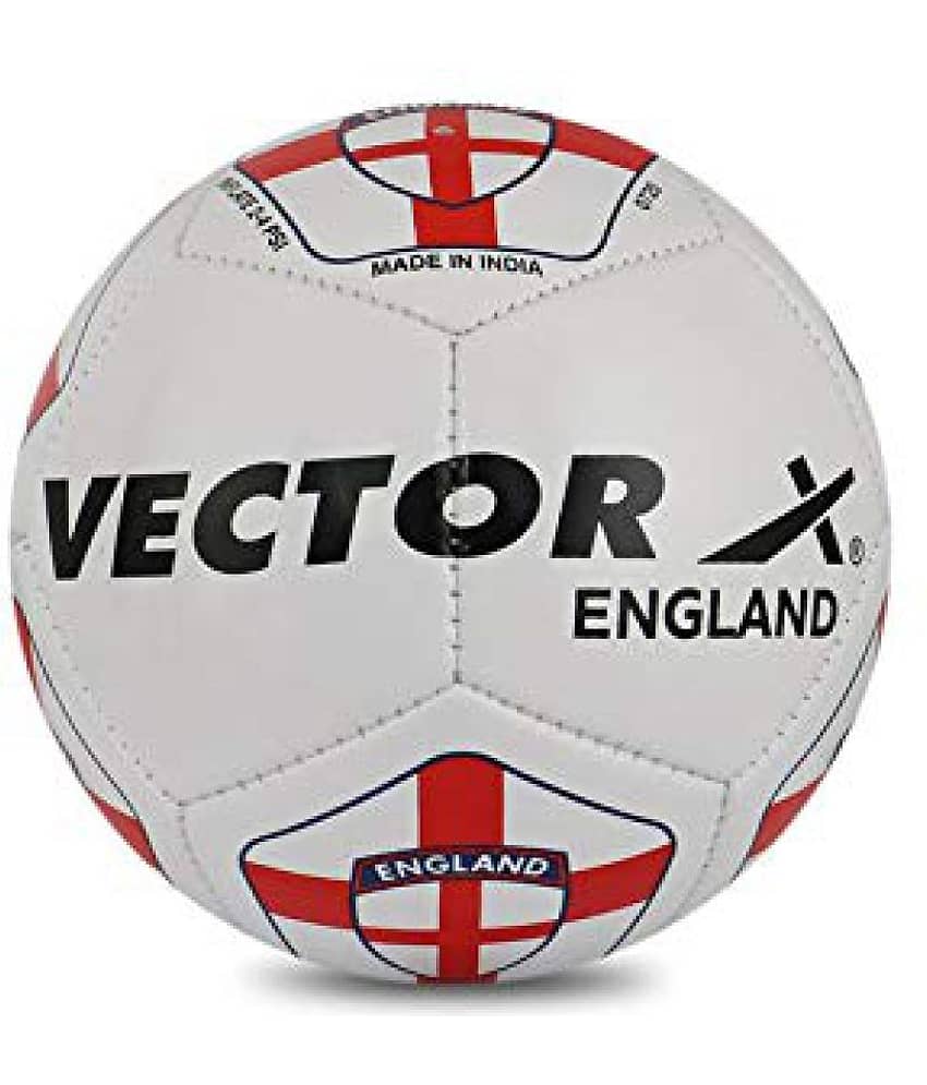 Vector X England MS Stitch White Football Size- 5