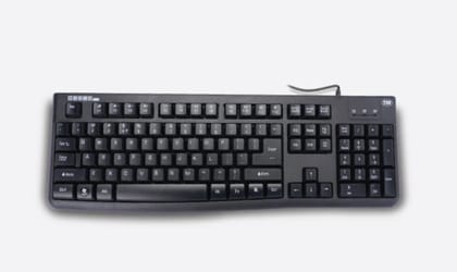 TVS Electronics Champ Heavy Duty Keyboard, Rugged Body, Membrane USB Keyboard with Function-Enabled Multimedia Keys Wired USB Standard Laptop Keyboard Compatible with Desktop, Laptop, Mac (Black)