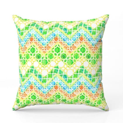 Colorful Waves-Velvet Cushion / 16x16 / without