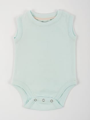 Pastel Green Cotton Jersey Vest-0-3 months