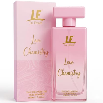 La French Love Chemistry Premium Perfume for Women | Elegant Strawberry, Rose & Vanilla Blend | Long Lasting Luxury Fragrance | Perfect Gift for Girls & Women | 100ml La French Love Chemistry Premium Perfume for Women | Elegant Strawberry, Rose & Vanilla Blend | Long Lasting Luxury Fragrance | Perfect Gift for Girls & Women | 100ml