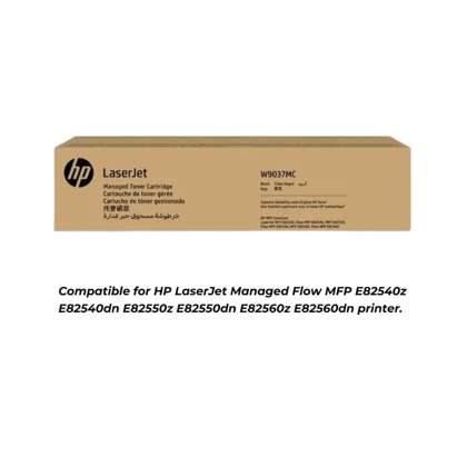 HP W9037MC Black Original LaserJet Toner Cartridge Compatible with HP Managed Color LaserJet E786 Series Printers