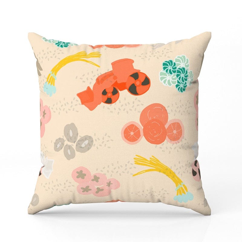 Farm Vegetables-Velvet Cushion / 16x16 / without