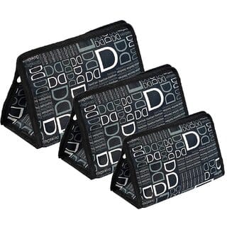 PRISMAXIC Travel Organizer Pouches  Set of 3, Black, Synthetic Material, for Makeup, Toiletries & Jewelry