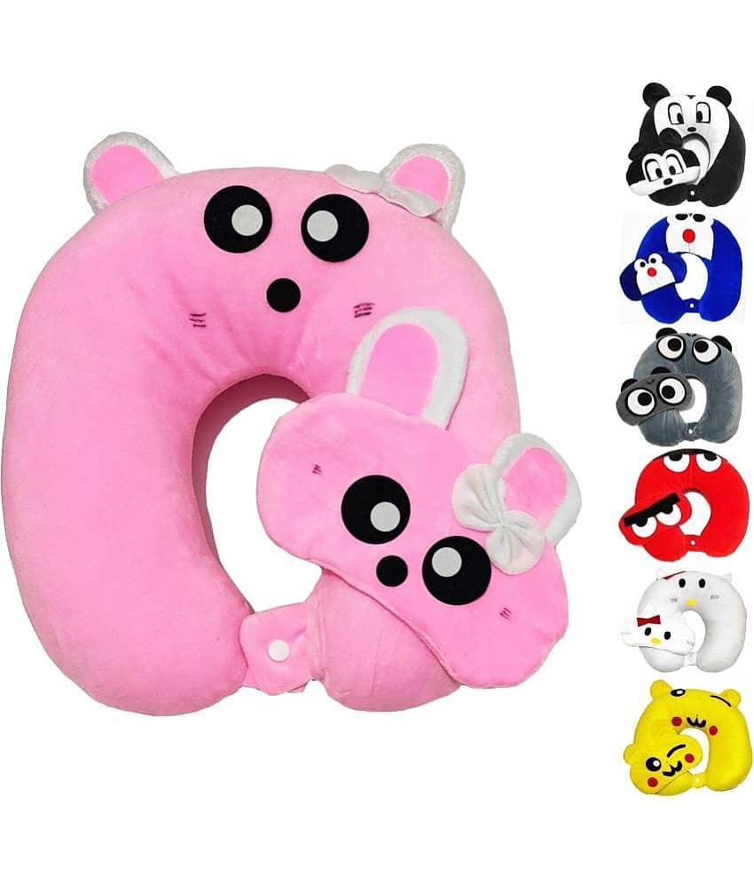 JUZZII Multicolor Neck Pillow ( Pack of 2 )