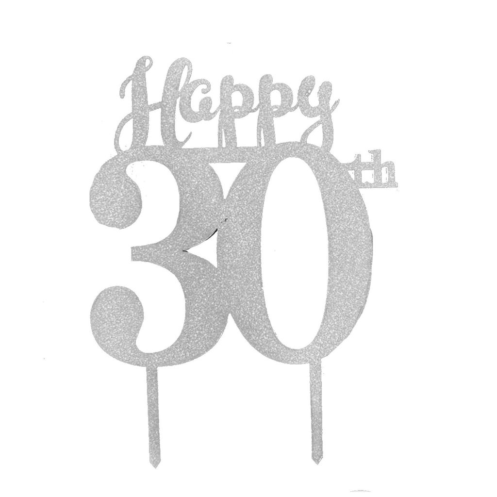 30th Birthday Cake Topper - Party and Festive Needs | Buy online on ZillyBuy