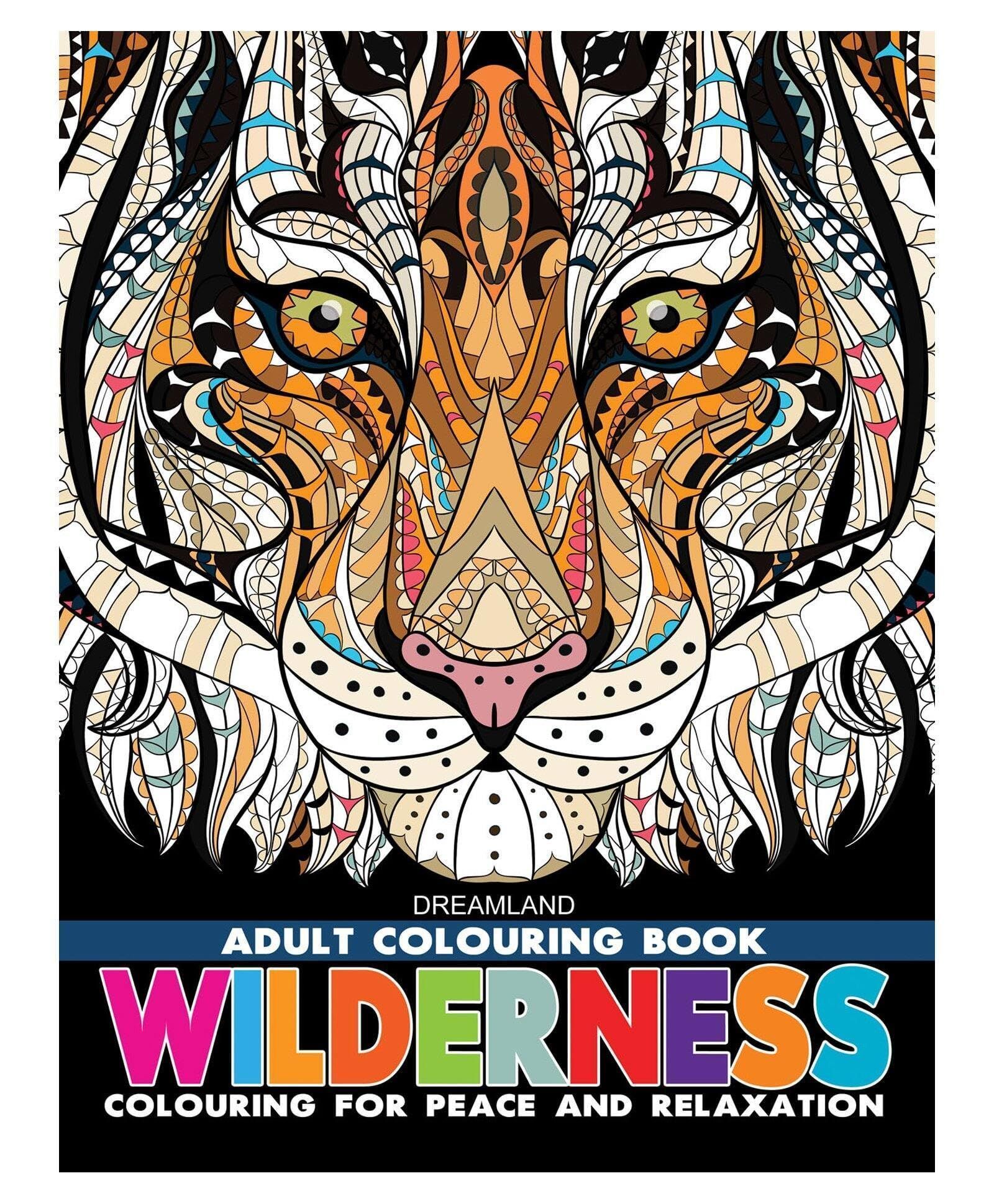 Wilderness- Colouring Book for Adults [Paperback] Dreamland Publications
