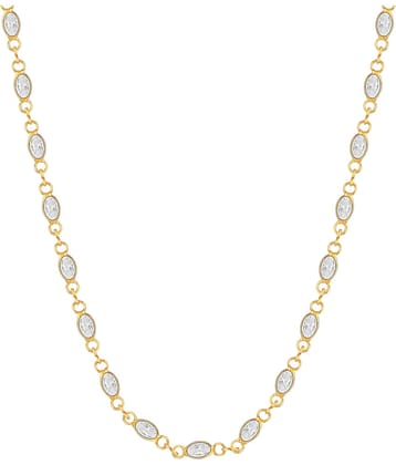Silver Shine Gold Plated Chain ( Set of 1 )