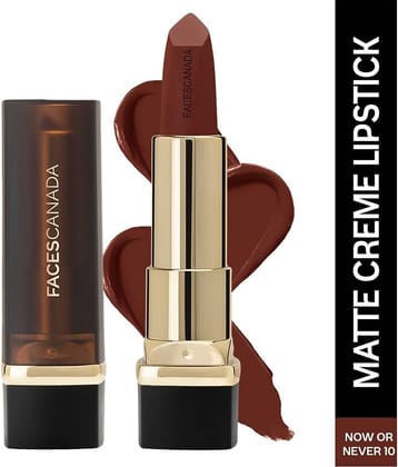 FACES CANADA Comfy Matte Creme Lipstick - Now Or Never 10, 4.2g , 8HR Long Stay