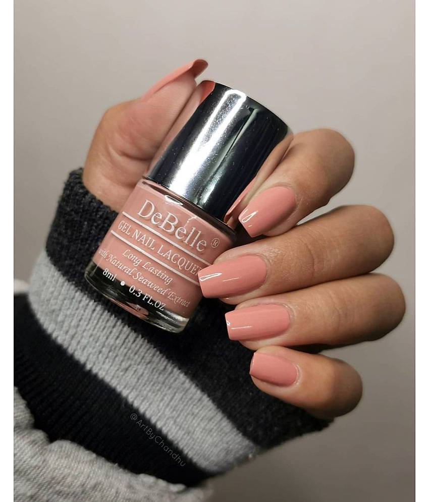 DeBelle Salmon Ballerina Glossy Nail Polish 8 ( Pack of 1 )