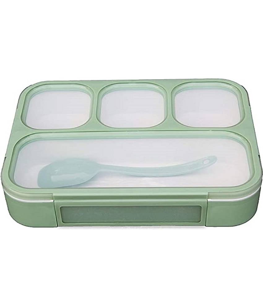 iview kitchenware Kids/Adults Lunch Box Plastic Lunch Tiffin Box with 4 Compartment( Pack of 1 )
