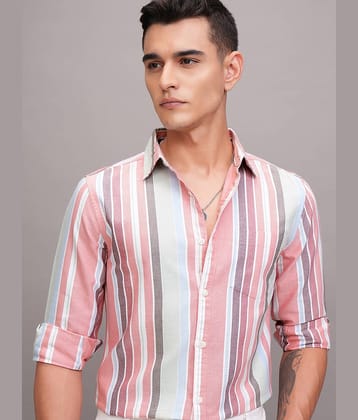Ketch 100% Cotton Regular Fit Striped Full Sleeves Men's Casual Shirt - Multi ( Pack of 1 )