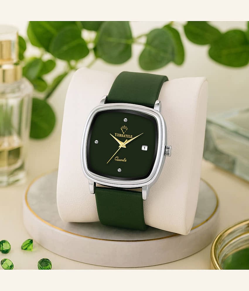 Versatile Green Silicon Analog Men's Watch