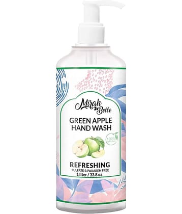 Mirah Belle - Green Apple Antibacterial Hand Wash 1000 mL (Pack of 1)