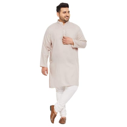 Men Plus Size Ullas-OW Solid Kurta - 7XL