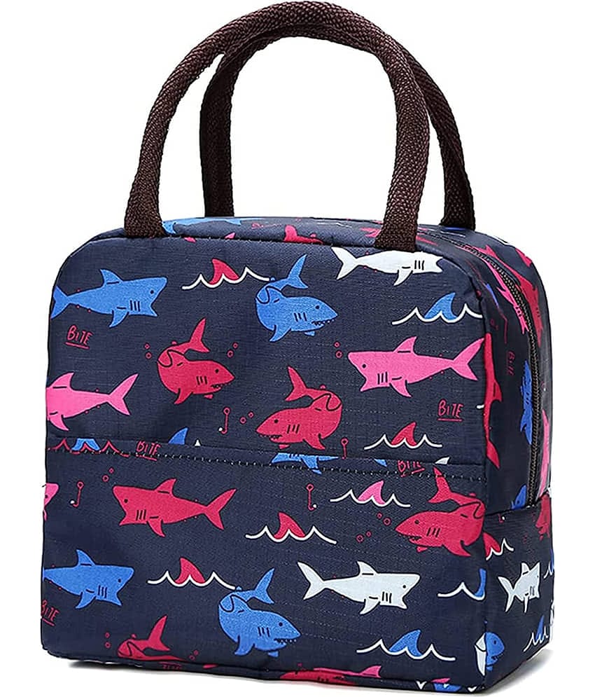 House Of Quirk - Blue Polyester Lunch Bag