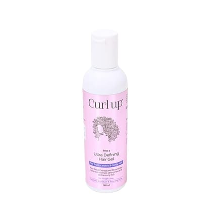 Curl Up Ultra Defining Hair Gel | Strong Hold Flaxseed Hair Gel | For Dry Frizzy, Wavy & Curly Hair | Sulphate Paraben & Silicone Free 100ml Curl Up Ultra Defining Hair Gel | Strong Hold Flaxseed Hair Gel | For Dry Frizzy, Wavy & Curly Hair | Sulphate Pa