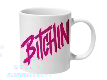 Multicolor Bitchin Ceramic Mug