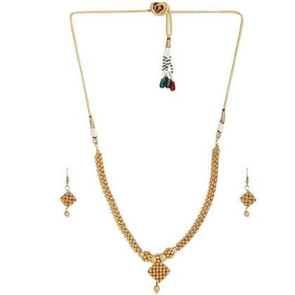Gold-Plated Handcrafted Thushi Jewellery Set Gold-Plated Handcrafted Thushi Jewellery Set