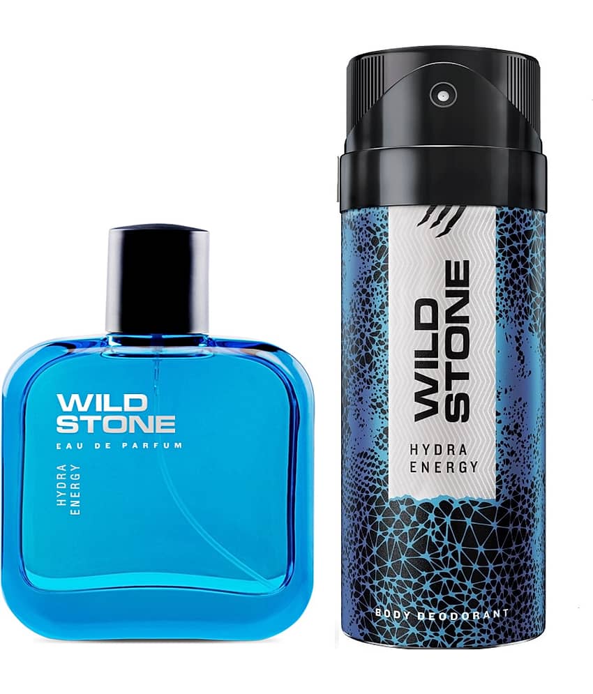 Wild Stone Hydra Deodorant 150ml & Perfume 50ml for Men, Pack of 2