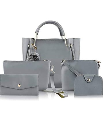 Fargo Gray Faux Leather Handheld