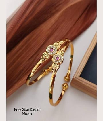 Shivay Fashion Gold Bangle Set ( Pack of 1 )