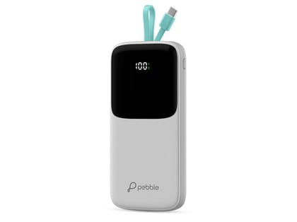 Pebble Rapid Electra 10 22.5W Ultra Fast Charging Power Bank, 10000mAh - Gray Pebble Rapid Electra 10 22.5W Ultra Fast Charging Power Bank, 10000mAh - Gray