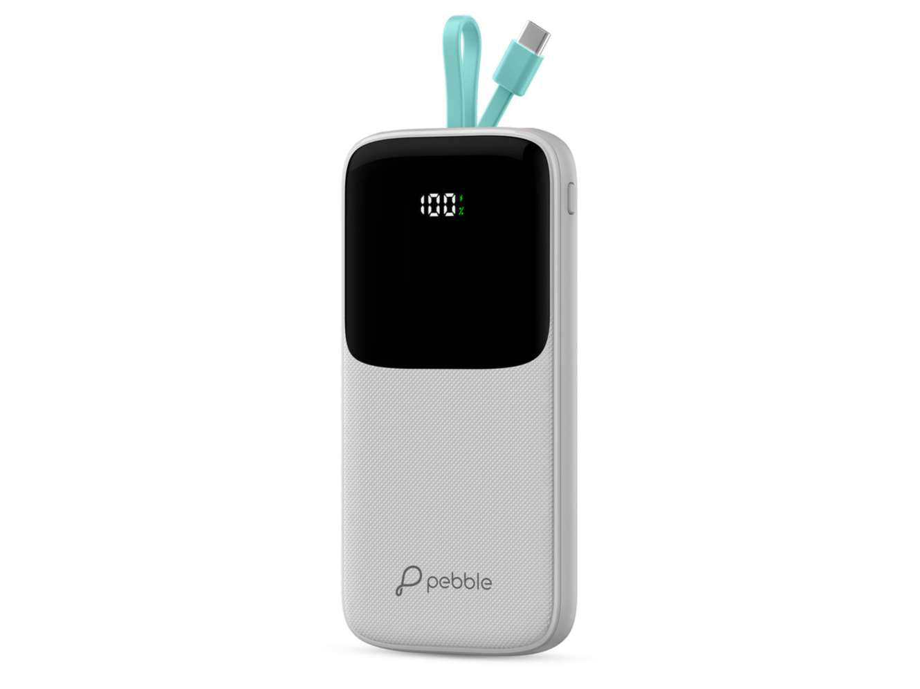 Pebble Rapid Electra 10 22.5W Ultra Fast Charging Power Bank, 10000mAh - Gray
