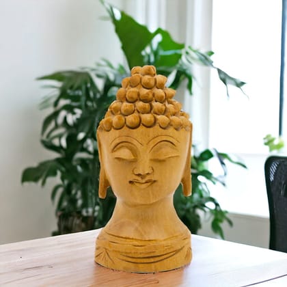 Wooden Idol of Lord Buddha