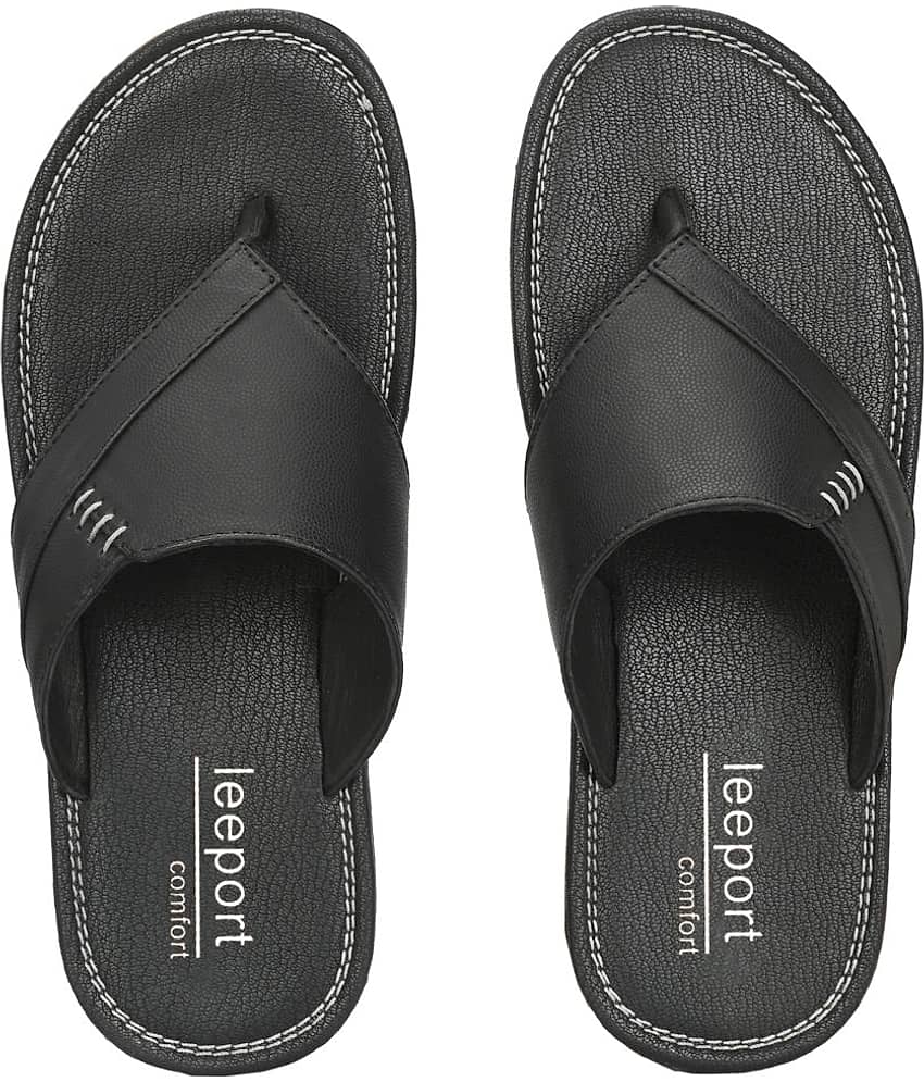 Leeport - Brown Men's Thong Flip Flop