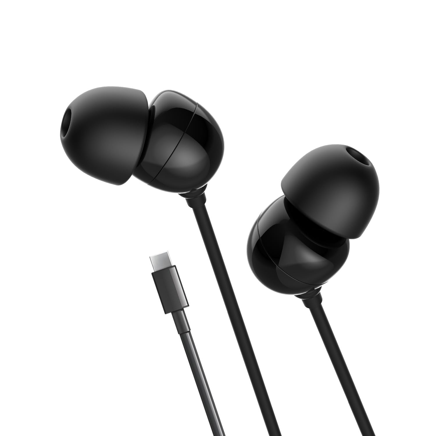 Blaupunkt EM06 in-Ear Type C Wired Earphone with Mic and Deep Bass -Black