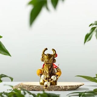Divine Kamadhenu Brass Idol  Source of Prosperity  Blessings