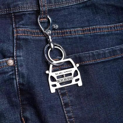 Maruti Suzuki RITZ Keychain-Front View / Silver