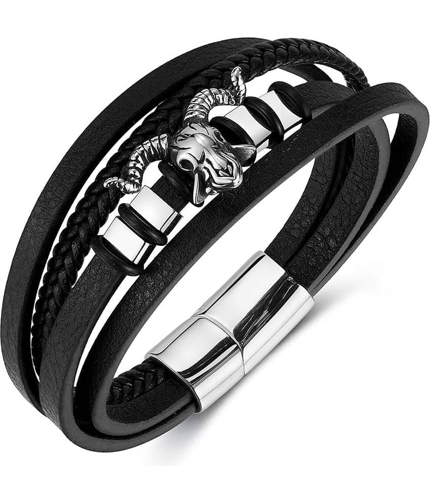 Thrillz Black Bracelet ( Pack of 1 )