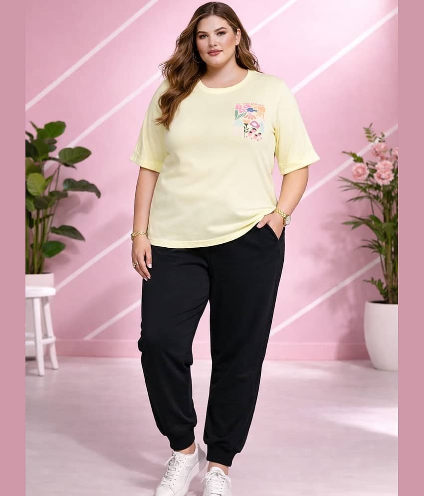 AUSTIVO Women Top With Trousers Co-Ord Set ( Yellow )