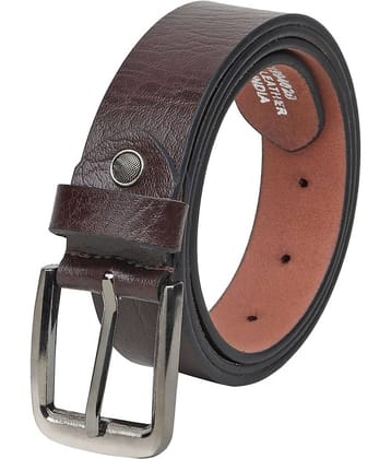 SILKSHOPPING - Brown 100% Leather Men's Formal Belt ( Pack of 1 )