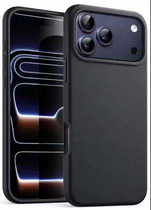 Kozykit Premium Silicone Back Cover for Apple iPhone 17 Pro Max | Soft Touch Slim Shockproof Case | Anti-Slip, Dustproof Mobile Cover with Microfiber Lining (Black) Kozykit Premium Silicone Back Cover for Apple iPhone 17 Pro Max | Soft Touch Slim Shockproof Case | Anti-Slip, Dustproof Mobile Cover with Microfiber Lining (Black)