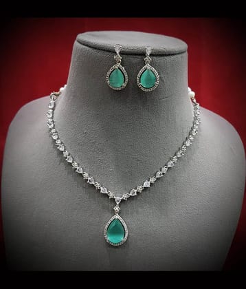 Ladymania Pink Alloy Necklace Set ( Pack of 1 )