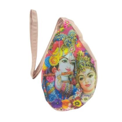 MAYAPURI Radha Krishna Printed Japa Mala Bag/Gomukhi Bag/Chanting Bag with Zip Pocket (Pack of 1) MAYAPURI Radha Krishna Printed Japa Mala Bag/Gomukhi Bag/Chanting Bag with Zip Pocket (Pack of 1)