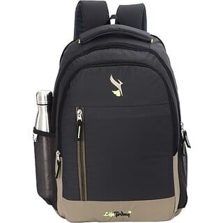 Life Today Large 35 L Laptop Backpack Bags For Men & Women | School Backpack | Lightweight College Back Pack (Black)