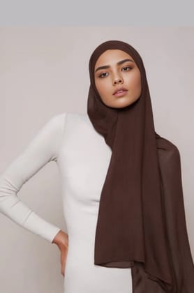 Classic Modal Hijab - Brown-Brown