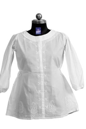 Handloom Cotton Top | White Handloom Cotton Top | White