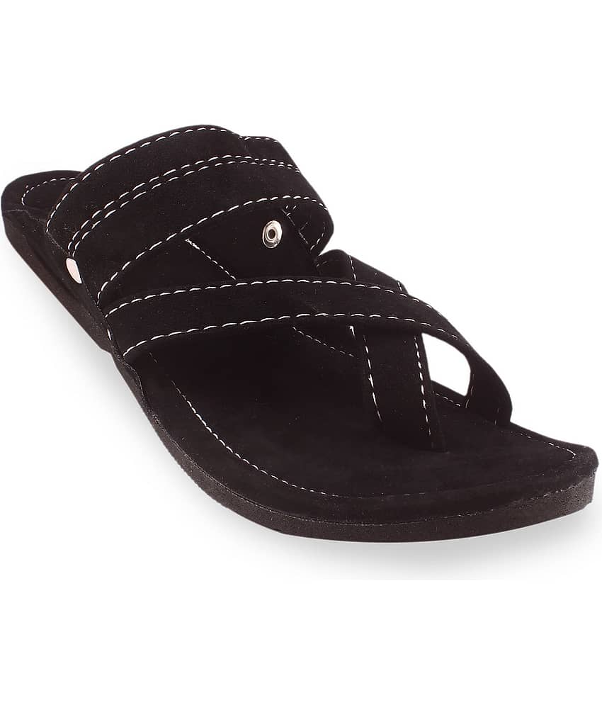 Apratim - Black Men's Kolhapuris