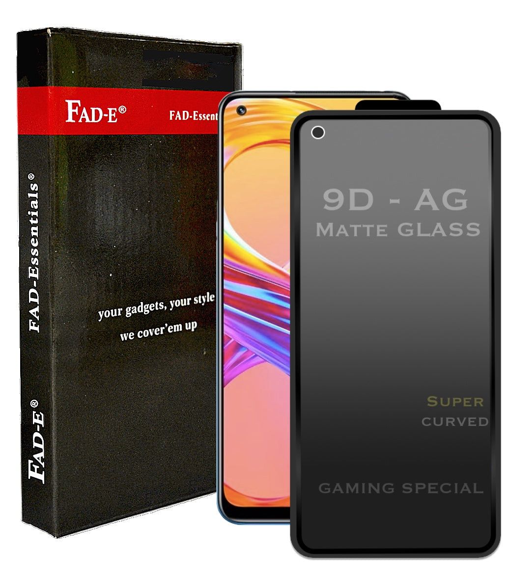 FAD-E Edge to Edge Tempered Glass for Realme 8 / Realme 8 Pro (Matte Transparent)