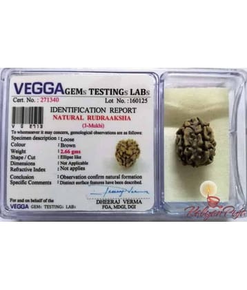 only 4 you 3 Mukhi Rudraksha with lab certificate