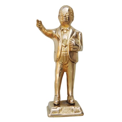Brass Showpiece Ambedker Ji Statue - Ideal Gift for Inspiration Lovers, Height : 7 Inch (BSMAS327 A)