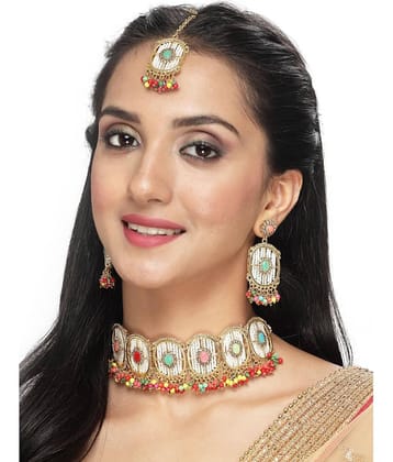 Sukkhi Multicolor Alloy Necklace Set ( Pack of 1 )