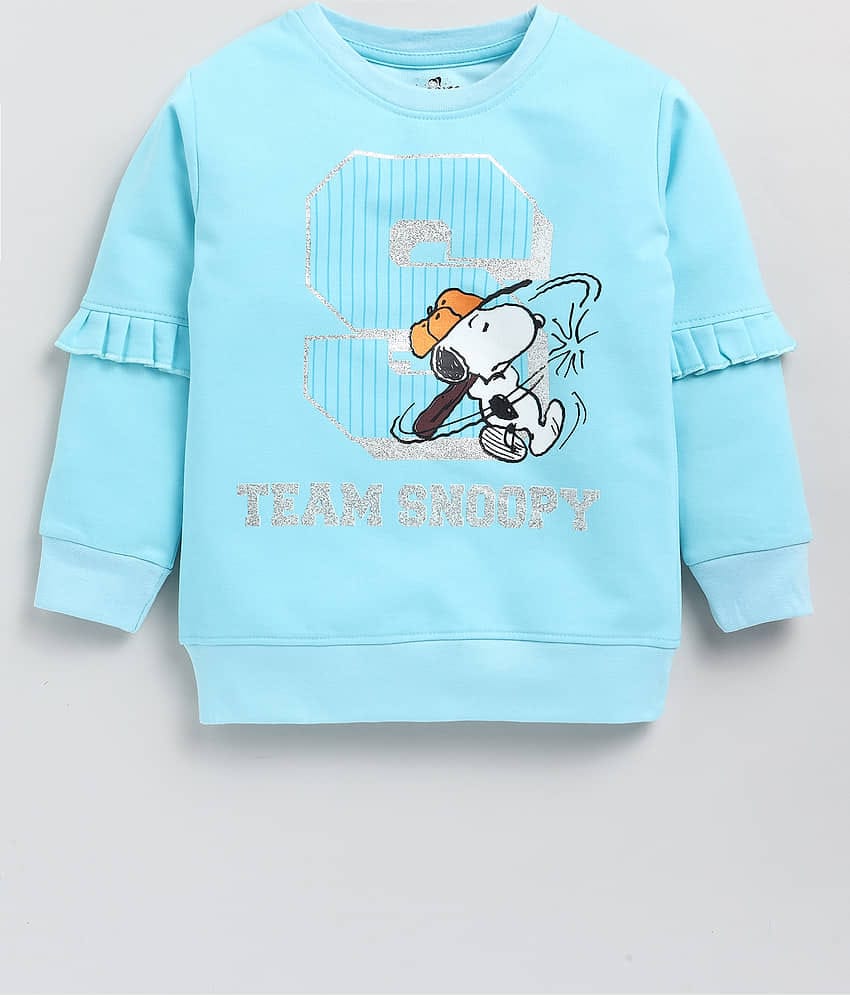 Cutopies Kids Rama Green Printed Cool Sweatshirts for Baby Girls (Pack of 1) Baby Girls Clothing Sets