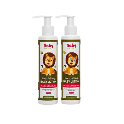BabyOrgano Nourishing Baby Lotion White - 200ml Pack Of 2